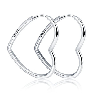 925 Sterling Silver pearl hoop earrings for women