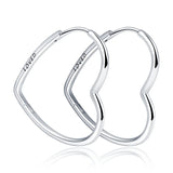 925 Sterling Silver pearl hoop earrings for women