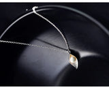 925 Silver Leaves Necklace Pendant Women Gift
