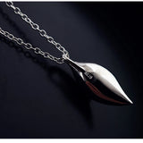 925 Sterling Silver Leaves Necklace Pendant for Women Lady Gift