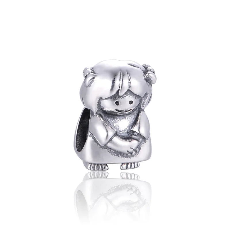 925 Silver Little Girl Charm Bead for Bracelet
