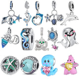925 Silver Marine Animal Bead Pendant for Bracelet & Necklace