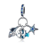 925 Silver Marine Animal Bead Pendant for Bracelet & Necklace