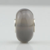 925 Silver Gray Stone Charm Bead for Bracelet Jewelry