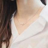 925 Silver Cross Necklace Women