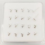 925 Sterling Silver Dolphin Nose Stud 20pcs/pack