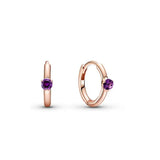 925 Silver Sparkling Heart Hoop Earrings For Women Wedding
