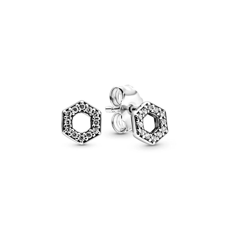 Sterling Silver Pink Daisy Flower Earrings