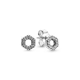 Sterling Silver Pink Daisy Flower Earrings