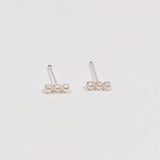 925 Silver Pearl Nose Stud 24G 20pcs Pack