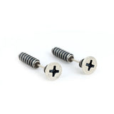925 Sterling Silver Gothic Stud Earrings A4089