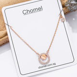 925 Sterling Silver Flash Diamond Choker Necklace for Women