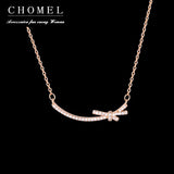 925 Silver Smile Necklace Bow Choker Hipster