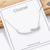 925 Silver Smile Necklace Bow Choker Hipster