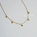 925 Silver Spacer Bead Choker Necklace 18K