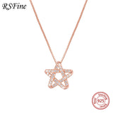 925 Sterling Silver star necklace choker for Women