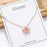 925 Sterling Silver star necklace choker for Women