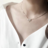 925 Sterling Silver Tassel Necklace Pendant For Women
