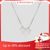 925 Sterling Silver Tassel Necklace Pendant For Women