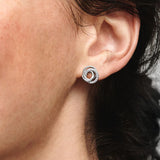 925 Silver Family Circles Ear Plug for Women Jewelry