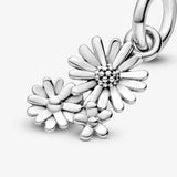 925 Silver Daisy Clip Charm Bracelet Jewelry