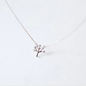 925 Silver Wishing Tree Necklace Pendant Lady Gift