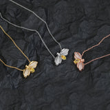 925 Silver Bee Necklace Women's Jewelry