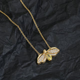 925 Silver Bee Necklace Women's Jewelry