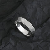 925 Silver Woman Opening Bangle Letter Ring Jewelry