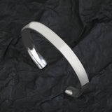 925 Silver Woman Opening Bangle Letter Ring Jewelry