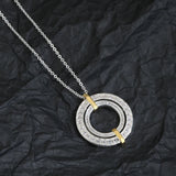 925 Sterling Silver Round Necklace Light Jewelry