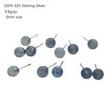 925 Silver Female Chain Necklace Moonlight Labradorite Pendant