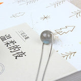 925 Silver Female Chain Necklace Moonlight Labradorite Pendant
