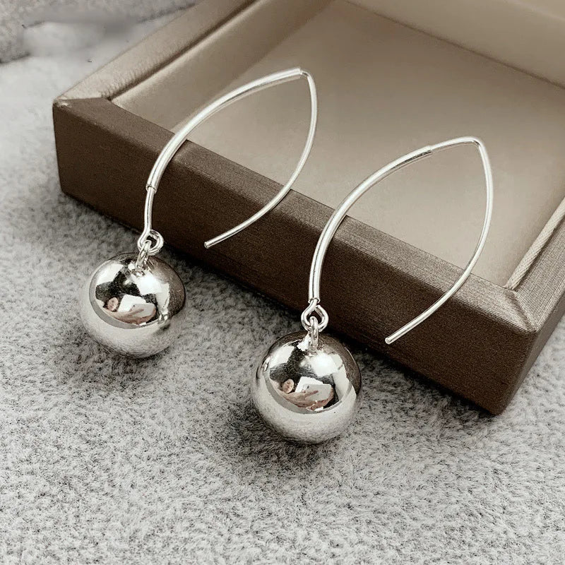 925 Sterling Sivler Small Ball Earrings for Women Wedding Party Bride Jewelry