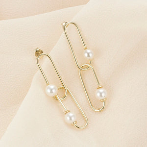 925 Sterling Silver Pearl Earrings for Women - High End Fine Jewelry Gift