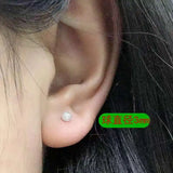 925 Sterling Silver Frosted Ball Stud Earrings for Women