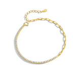 925 Silver Temperament Zircon Bracelet - Gothic Style Fine Jewelry