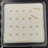 925 Sterling Silver 1.5mm Ball Nose Stud Indian Nose Pin Piercing 20pcs