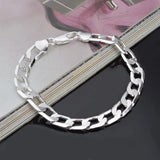 925 Silver Bracelet 6MM8MM10MM Sideways Bracelet Men & Women Jewelry