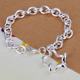 925 Silver Bracelet Star Wedding Party Christmas Gift Jewelry
