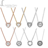 925 Silver Hearts Pendant Necklace For Women