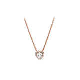 Heart Pendant Necklace for Women - Elegant Metal Necklace Design