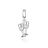 925 Silver Horse Charm Love Beads Pendant Amulet Accessory