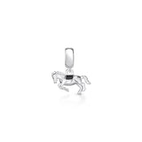 925 Silver Horse Charm Love Beads Pendant Amulet Accessory