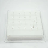 925 Silver Nose Ring Ear Stud CZ Gem Earrings