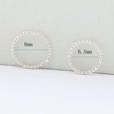925 Silver Nose Ring Twist Nose Piercing Body Jewelry 5pcs/pack