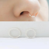 925 Silver Nose Ring Twist Nose Piercing Body Jewelry 5pcs/pack