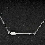 925 Silver Cupid's Arrow Pendant Necklace