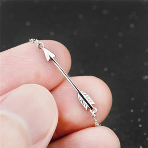 925 Silver Cupid's Arrow Pendant Necklace
