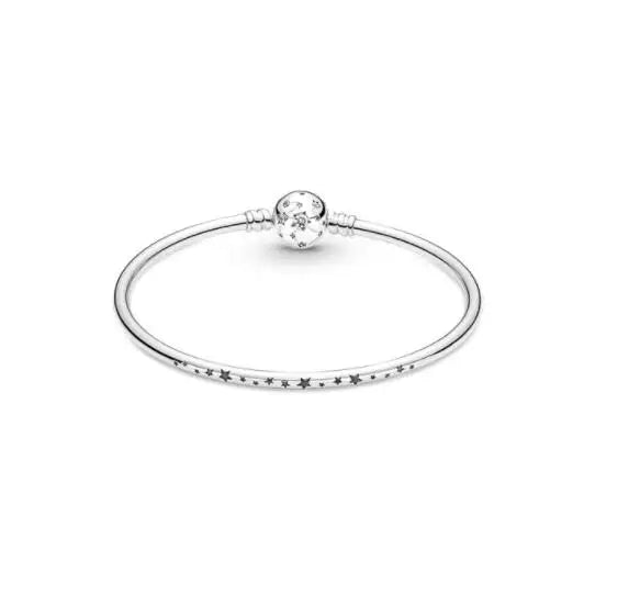 925 Silver Star Pan Bracelet for DIY Jewelry
